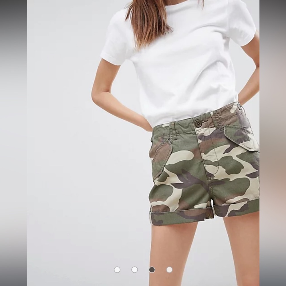 ASOS DESIGN Cargo Shorts in Camo Print